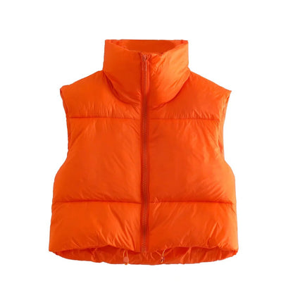 Chic puffer vests for warmth and style—available now in-store. image 14