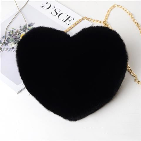 "Elevate your style: Love Bags for Women with plush design and chic chain shoulder strap. "image   5