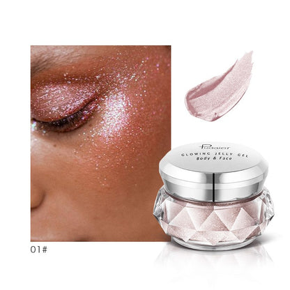 "Dive into glamour: Face Highlighter Jelly Gel for a mesmerizing mermaid glow. Radiate beauty effortlessly." Yuchimagic , image 4