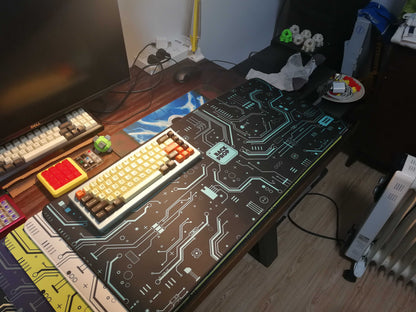 Customized keyboard and mouse pad