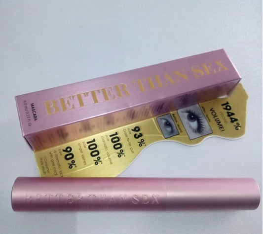"Transform your lashes with Better Than Sex Volumizing Mascara—captivating volume and intense allure in every swipe." 2