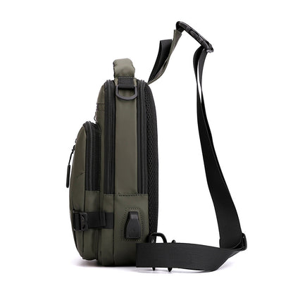 "Multifunctional Crossbody Bag Backpack: Stylish and practical accessory for men on-the-go."