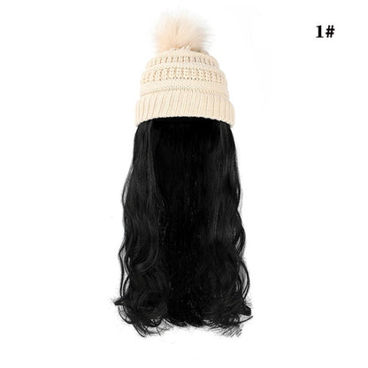 Chic Hat Wigs: Elevate style seamlessly with this versatile fashion fusion .image 10