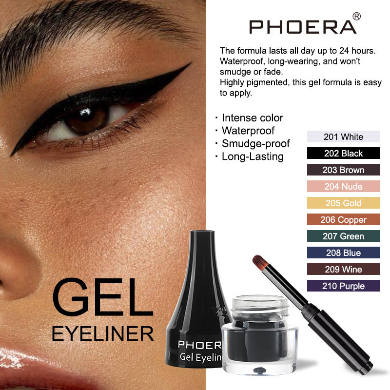  "Discover perfection with PHOERA's Ten Color Eyeliner – the ultimate choice for Best Eyeliner at Yuchimagic store!"