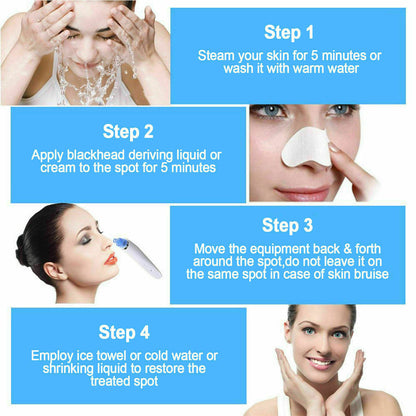 "Revitalize your skin with our Electric Blackhead Vacuum Pore Cleaner. Say goodbye to acne and blackheads!"