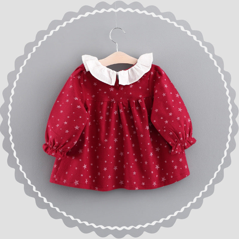 Online Shop Girl Dress, Autumn Baby Clothes, Korean Baby Princess Skirt Factory Wholesale