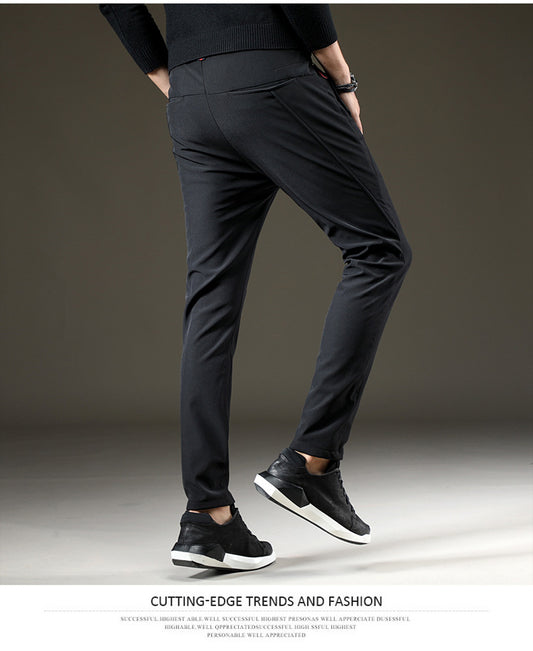 Men's winter velvet warm trousers