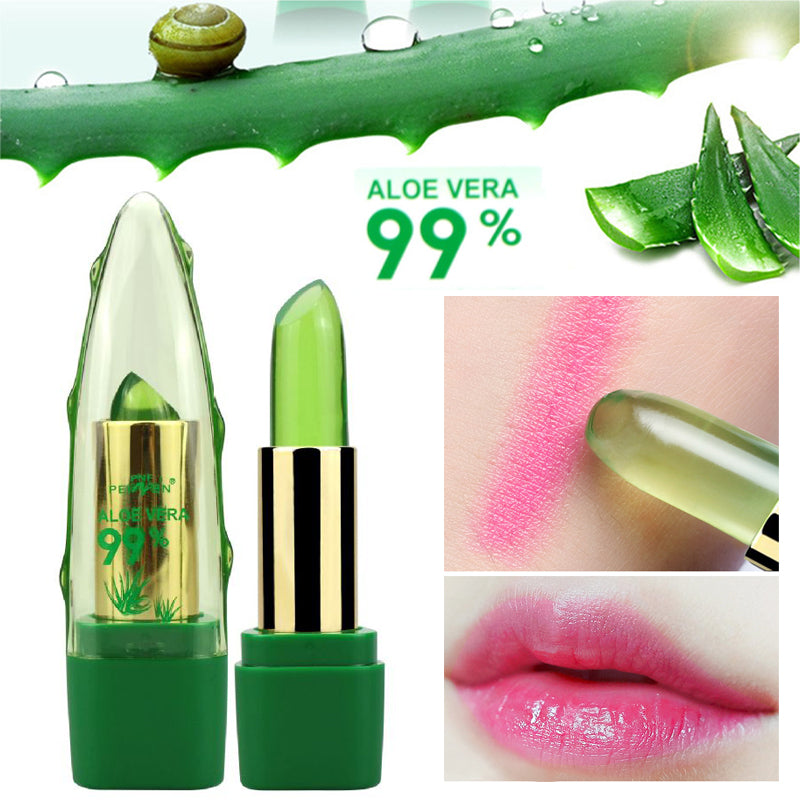 "Transform with Best Lip Plumper Lip Gloss featuring Aloe Vera Gel for vibrant, moisturized lips."