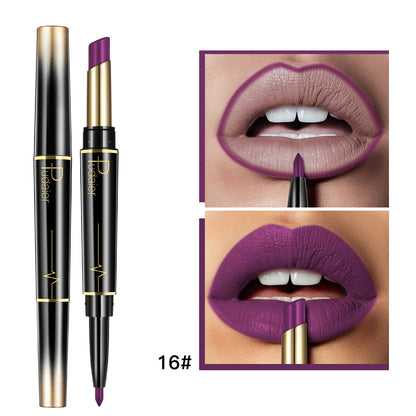  "Enhance your lips with our  pudaier double-ended lipstick and liner – the ultimate duo for perfect pouts."