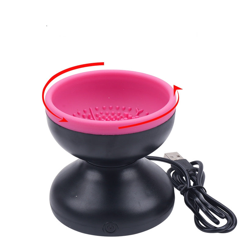 "Effortless beauty: Electric Makeup Brush Cleaner Machine for quick, hygienic, and flawless brush maintenance." Yuchimagic ,image 6