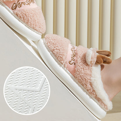  "Warmth and style combined: Christmas Elk Slippers for cozy winter nights. Perfect home comfort." image 6