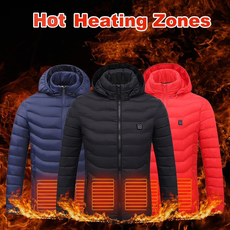 Stay warm anywhere with our USB Heated Jacket—lightweight, washable, and ready for ultimate comfort! image 1