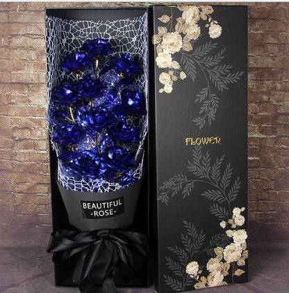 Valentine''s Day Gift on Valentine''s Day 24K Golden  Rose