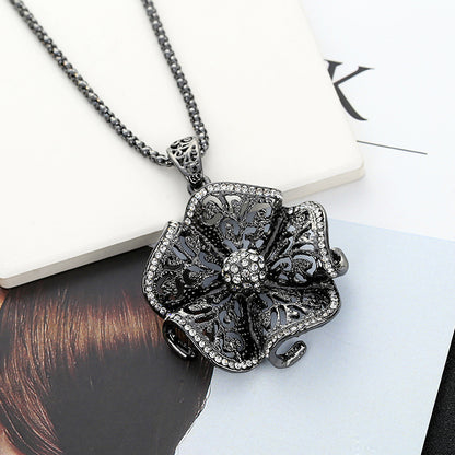 diamond flower necklace Success, jewelry for women