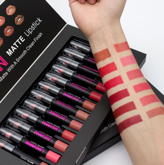 "Chic matte allure: Waterproof Velvet Lipstick Set for enduring, vibrant lips. Elevate your beauty routine." yuchimagic, image 5