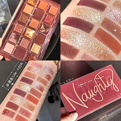  "Dazzle with our 18 Color Matte Bead Lazy Eye Shadow Palette – endless eyeshadow possibilities!"