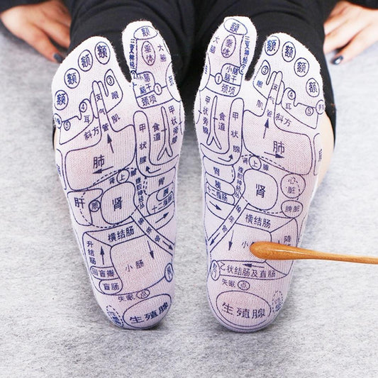  "Discover relaxation with Foot Acupuncture Socks - available now at our store for ultimate comfort."