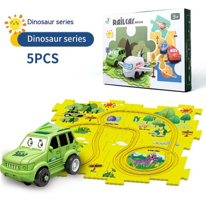 "Endless fun: Puzzle Track Cars for imaginative play. Build, race, and explore creativity effortlessly!" image  6
