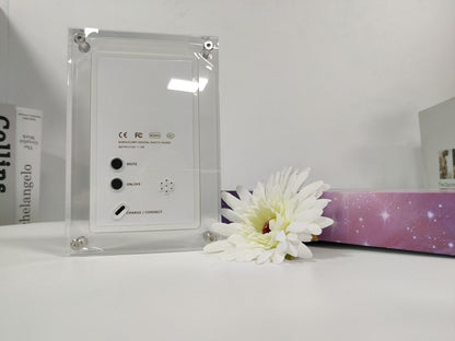  "Elevate memories with our Acrylic Digital Photo Video Frame – modern elegance for cherished moments."