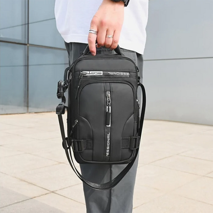 "Multifunctional Crossbody Bag Backpack: Stylish and practical accessory for men on-the-go."