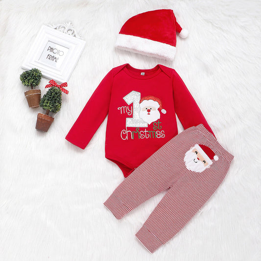Festive Santa Claus Kids Set: Spread holiday joy with this adorable ensemble—in-store now for celebrations! image 2