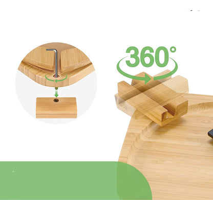  "Upgrade your space with our Non-Slip Wooden Table Couch Tray – a functional blend of style and convenience."