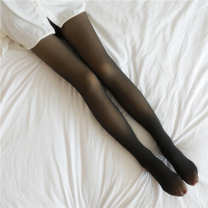 Chic Leggings with Fake Translucent design and Warm Fleece lining – available now for ultimate style! image  24