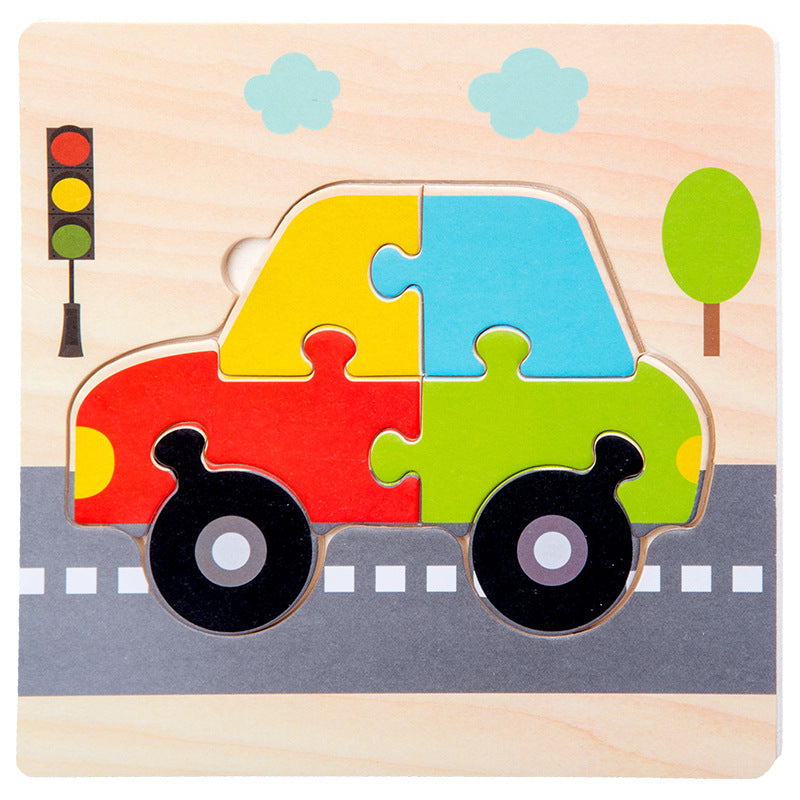 Children's wooden puzzle,Wooden Puzzle for Kids, Educational and Fun