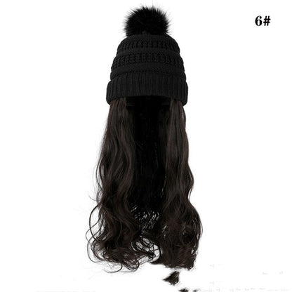 Chic Hat Wigs: Elevate style seamlessly with this versatile fashion fusion .image 16