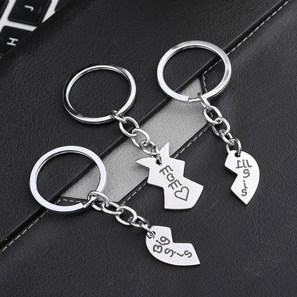 Family Puzzle Keychain, Special Daughter's Gift