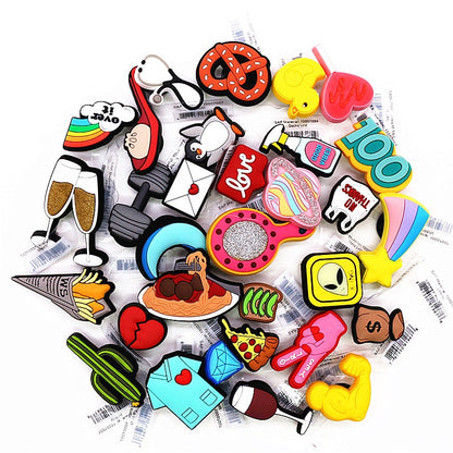31 Kinds of Fitness Medical Food Shoe Charms Accessories