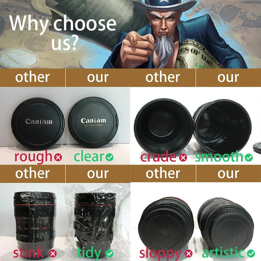 Sip in style with our Caniam Lens Emulation Coffee Mug – a travel essential for photographers! image 2