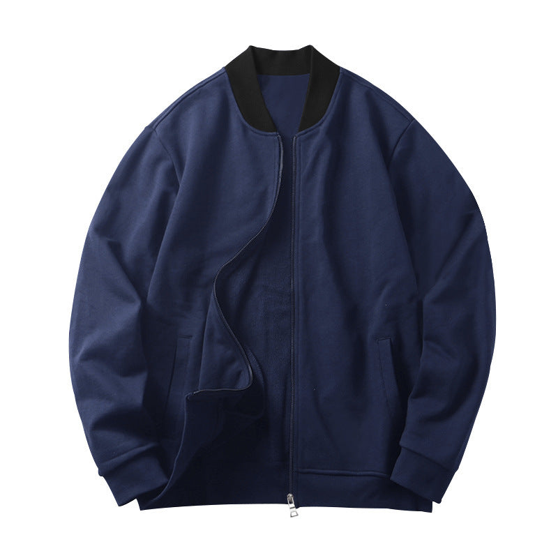 Men's Stand Collar Long-sleeve Zipper Men's Jacket