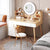 Mirror Cabinet Led Dressing Table Brown Bedroom Multifunctional Luxury Dressing Table Bedroom Charm Tocador Furniture Makeup