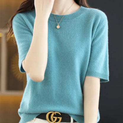 Spring & Summer New Short-Sleeved Cotton T-Shirts for Women