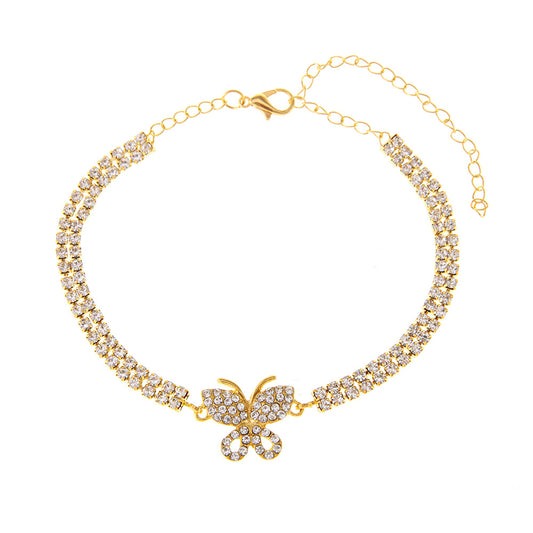  "Enhance your beach look with our Creative Butterfly Anklet—a whimsical and elegant ornament for women." image  2