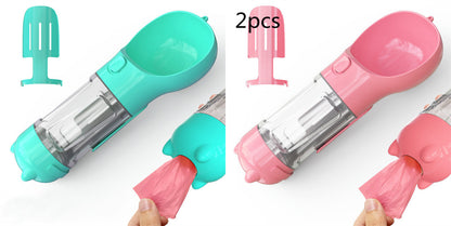 Pet Water Bottle Feeder Bowl Garbage