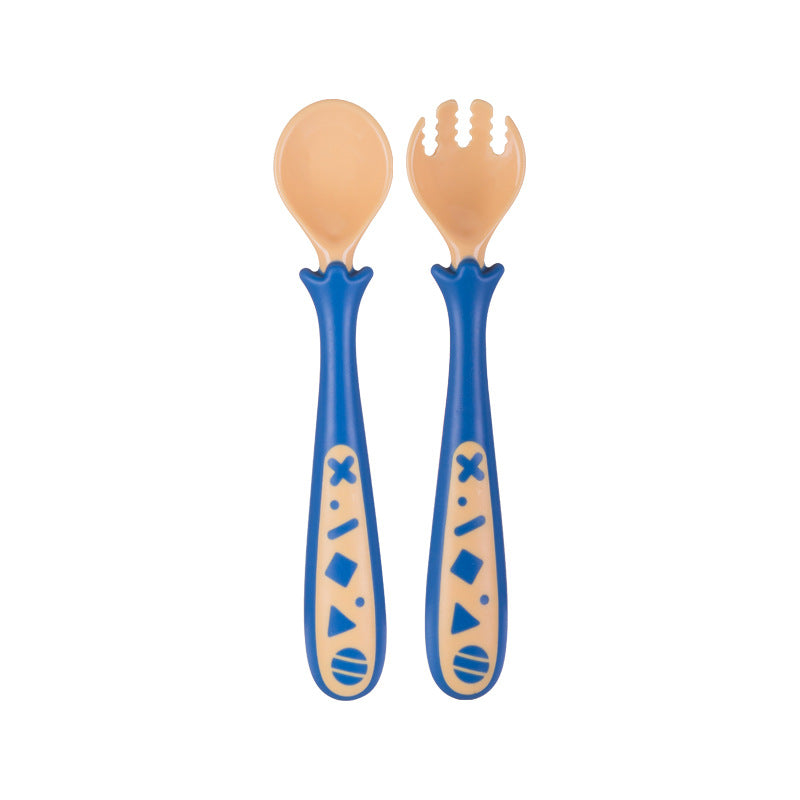 Baby Products To Learn Eat Curved Fork Spoon Cover
