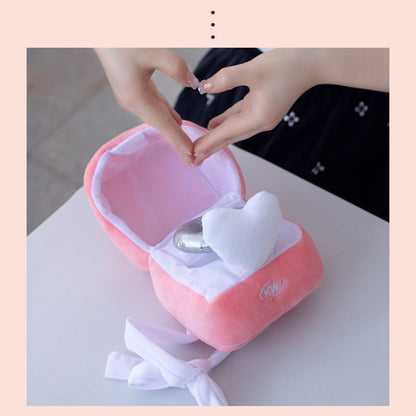 Adorable Pink Plush Ring Box - Perfectly crafted for a touch of romance and elegance.