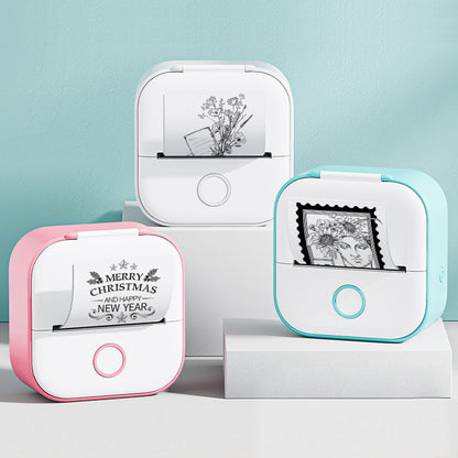  "Portable Mini Thermal Label Printer, Zebra Printer, Home Photo Printer for versatile and efficient printing."