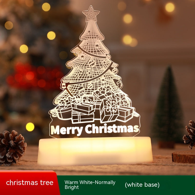 Illuminate the season with Christmas Decoration 3D Lamp. Festive LED Night Lights, perfect Christmas ornaments. image 1