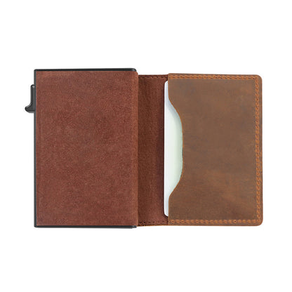 Compact RFID Men's Wallets with Air Tag slot—stylish, secure, and crafted from premium leather. Upgrade today! image 4