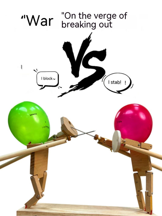  "Experience intense fun with our Wooden Bots Battle, a 2-player Pop The Balloon Fight Game."