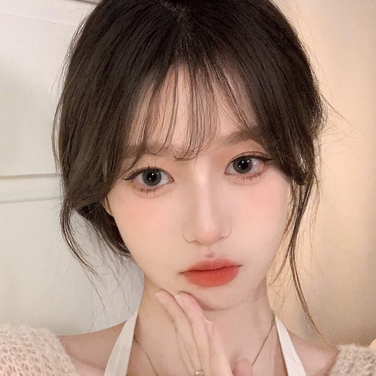 "Discover chic Clip-In Bangs – 3D Fake Bangs for a natural, French-inspired transformation. Available now!" image 2