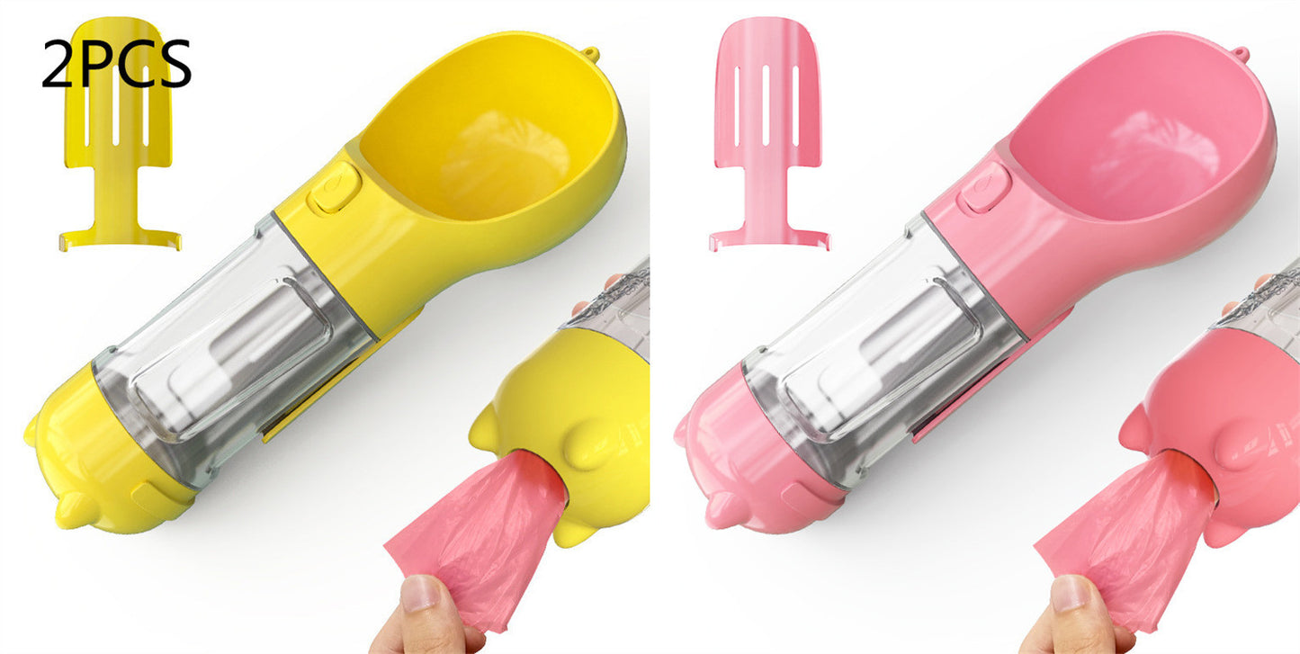 Pet Water Bottle Feeder Bowl Garbage