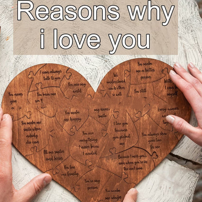 Romantic Love Jigsaw Puzzle Wedding Anniversary For Wife/Husband Birthday Gifts, Valentine's Day Gift