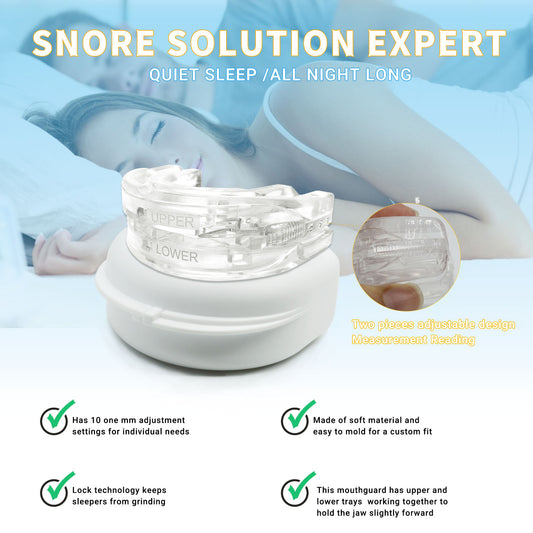 Combat snoring with our Adjustable Braces Mouthpiece—max comfort, minimal noise for a restful night's sleep! image 1