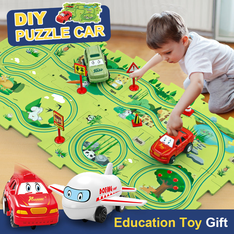 "Endless fun: Puzzle Track Cars for imaginative play. Build, race, and explore creativity effortlessly!" image 1