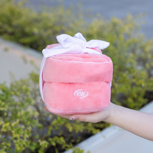 Adorable Pink Plush Ring Box - Perfectly crafted for a touch of romance and elegance.