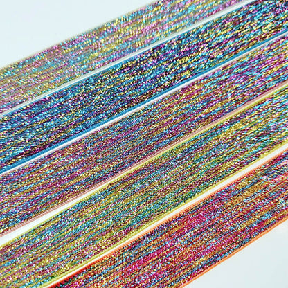 HL 22MM 2 Meters/lot Colorful Hot Stamping Elastic Bands